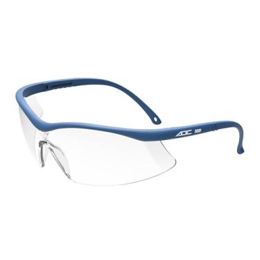 Imagem de ADC Óculos de segurança 5001NQ de armação completa, comprimento ajustável, com proteção UVA e UVB, detalhes em azul marinho com lentes transparentes