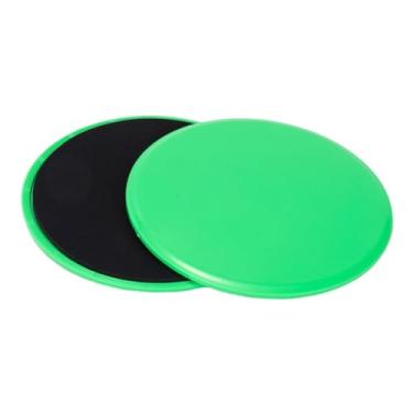 Imagem de menolana 2 peças de discos deslizantes para exercícios, para academia em casa, viagem, treinamento de força, equilíbrio para os pés, almofadas deslizantes para, Verde