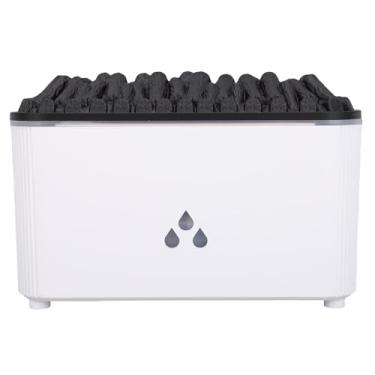 Imagem de Pssopp Umidificador do Difusor de óleo Essencial de Chama, Umidificador de Névoa de Aromaterapia Ultrassônica de 160 Ml para de Névoa Legal para o Quarto de Casa Ioga (WHITE)