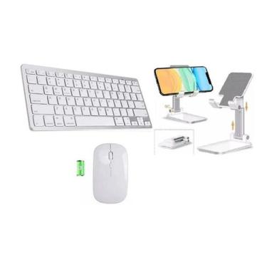 Imagem de Teclado Mouse Sup Kit Para Tablet Galaxy Tab S8 - Branco - BDNET