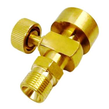 Imagem de MENSI Adaptador de propano para garrafa Mapp de 500 g com válvula CGA-600 fêmea para CGA-200 MC Kit de válvula macho de rosca regulador de acetileno