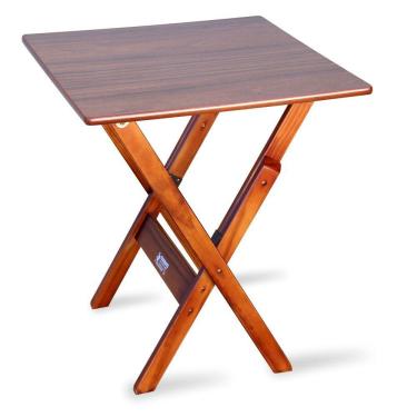 Imagem de Mesa Dobrável Madeira 70x70 Padrão Imbuia - Cor: Marrom