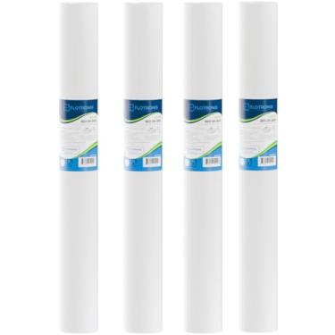 Imagem de Flotronix SED-25-2005 Cartucho de filtro de água de sedimento para toda a casa, sistemas RO ou uso comercial 6,3 cm x 50,8 cm - 5 mícrons (Pacote com 4)