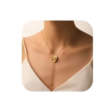 Imagem de Liiusgelad Colar feminino com chapéu de vaqueira ocidental de ouro/prata - joia de vaqueira de aço de titânio, acessórios ocidentais e presentes country, Medium, Aço de titânio, Sem Pedra Preciosa