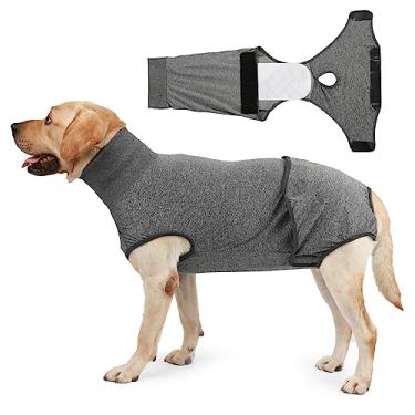 Imagem de Traje de Recuperação para Cães com 2 Unidades Fraldas Camisa Cirurgia Fêmeas e Machos Tecido Macio Lavável