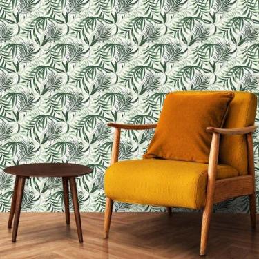 Imagem de Papel de Parede Folhas Verdes - TACOLADO PAPEL DE PAREDE, 0,58 x 3,00m