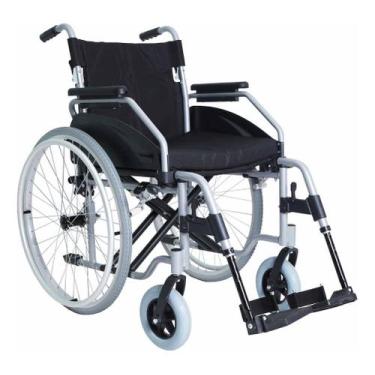 Imagem de Cadeira De Rodas Acolchoada 150kg Alumínio Assento 48cm - Hidrolight