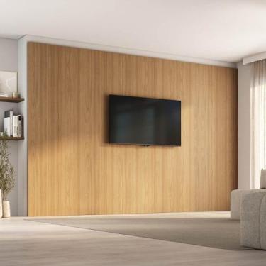 Imagem de Painel para TV até 86 Polegadas 360cmx250cm Liso Aruá CabeCasa Madeira