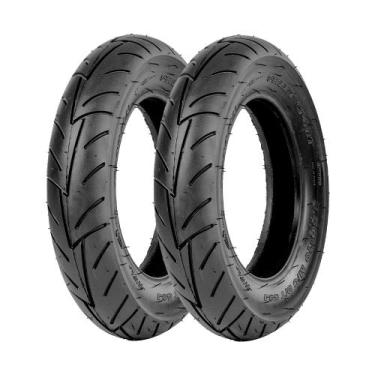 Imagem de Jogo 2 Pneus de Moto Maggion Street Sport 3.50-10 59J TL, 5 anos Contr
