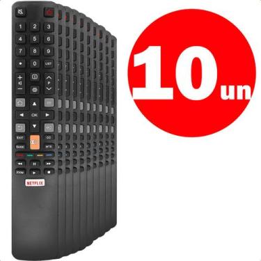 Imagem de Kit 10 Controles Remotos Universal Compatível para TV TCL LED L32S4900