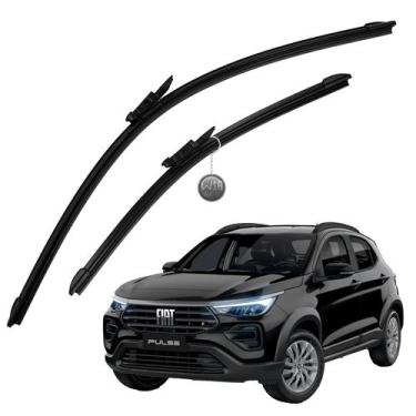 Imagem de Kit Par Palheta Limpador Parabrisa Silicone VCLEAR Fiat Argo Cronos Pu