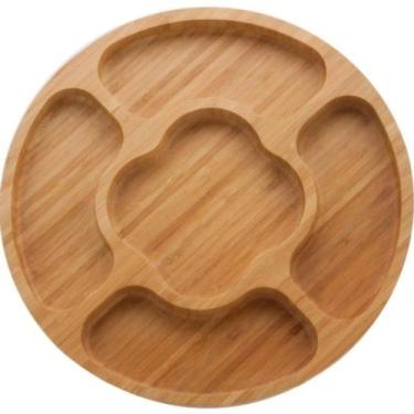Imagem de Petisqueira Ou Tábua Para Frios Grande Em Bambu Ecokicthen 32cm Mimo S