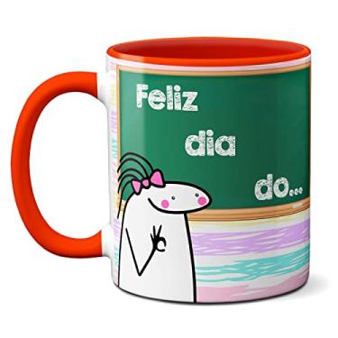 Imagem de Caneca Feliz Dia Dos Professores Flork Meme Professora Boa (Vermelha)
