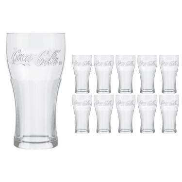 Imagem de Copo Coca-Cola Contour De Vidro 300ML Nadir Figueiredo 10Un