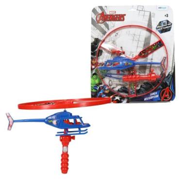Imagem de Helicóptero Lançador À Corda Brinquedo Lançador Homem-Aranha Vingadore