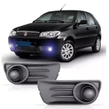 Imagem de Par Moldura Grade Farol Milha Palio 2008 10 11 A 2016 Cinza