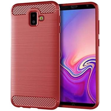 Imagem de Capa para Samsung Galaxy J6 Prime, sensação macia, proteção total, anti-arranhões e impressões digitais + capa de celular resistente a arranhões para Samsung Galaxy J6 Prime