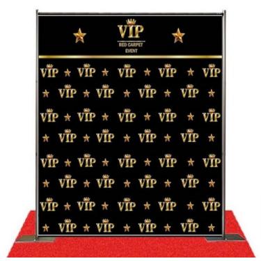 Imagem de Banner vintage preto com coroa real de 1,83 m x 1,83 m, painel de fundo impresso em computador, aniversário, adulto, festa, casamento, fundo de casamento-2018317