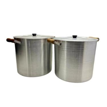 Imagem de Conjunto para Hotel Restaurante Caldeirão 30cm 2UN Alumínio - Alumínio
