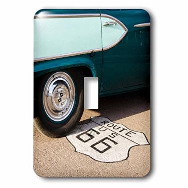 Imagem de 3dRose lsp_191253_1 Tucumcari, Novo México, EUA, Rota 66. - Interruptor único, multicolorido