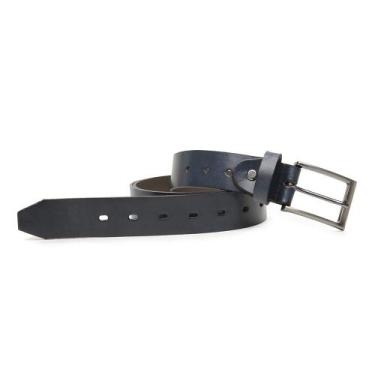 Imagem de Cinto Masculino Azul Navy em Couro 1702 - Madok, 110