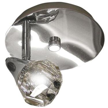Imagem de Spot Base Diamont Circular Aco Regulavel Base G-9 1 Lamp. Gelinho Max.