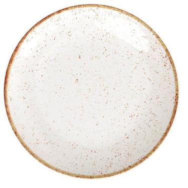 Imagem de Prato Raso Tramontina Rústico Marrom em Porcelana Decorado 28cm