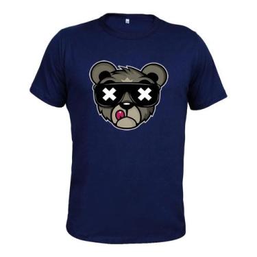 Imagem de Camiseta Plus Size Várias Cores Tecido Macio Estampada Urso Bolado - S