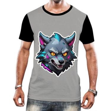 Imagem de Camiseta Camisa Tshirt Animais Cyberpunk Lobos Matilha HD 1 - Enjoy Sh