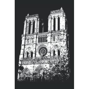 Imagem de I Love Paris: Notizbuch Für Notre-Dame de Paris Liebhaber Vintage Skyline Frankreich I Love Paris (Liniert, 15 x 23 cm, 120 Linierte Seiten, 6" x 9") Paris Notre Dame Silhouette für Paris Liebhaber