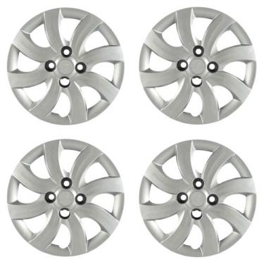 Imagem de Calota Aro 14" cor Prata Mod Palio Attractive 12/13 (Jogo c/ 4 Calotas