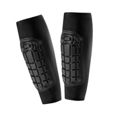 Imagem de YIJU Capa da perna da joelheira confortável para adultos Shin Guard Sleeve de perna de futebol para tênis de softbol Treinamento esportivo ao ar livre, M
