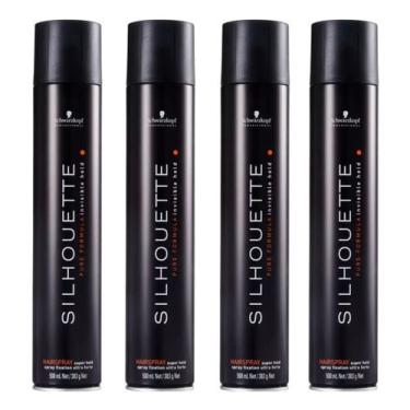 Imagem de Silhouette Super Lacquer Spray Fixador Schwarzkopf Kit 04un