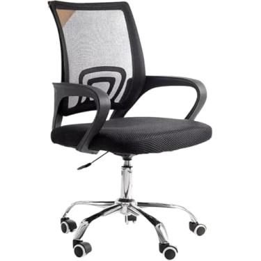 Imagem de Cadeira de Escritório Office Fit Preta com Estofado de Mesh Tecido Confortavel