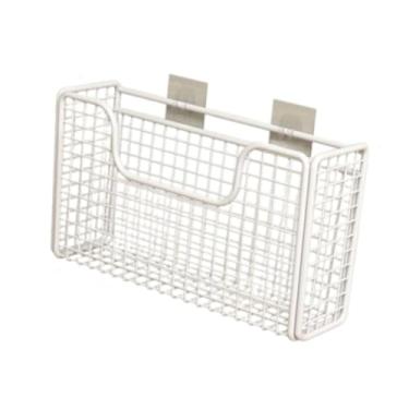 Imagem de IEUDNS Organizador de portas de armários de cozinha, organizador de despensa, prateleira multifuncional resistente para organizadores de armários, para sala, White L