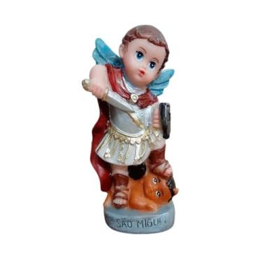 Imagem de Imagem Infantil de Arcanjo Miguel em Resina - 7 cm - Imagem Católica