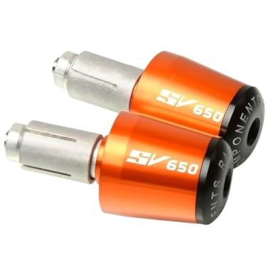 Imagem de Extremidades das manoplas do guidão da motocicleta, tampas de extremidade, acessórios deslizantes de peso para Suzuki SV650 SV 650 SV 650 S 22 mm