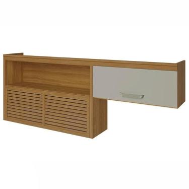 Imagem de Armário 2 Portas com Nicho 200cm 100% Mdf Bariloche