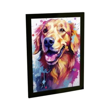 Imagem de Quadro Decorativo Cachorro Cão Ilustração V3 Decoração Poster Quarto Sala