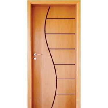 Imagem de Folha de Porta Frisada HDF Modelo 33 Mapaf, 80 cm