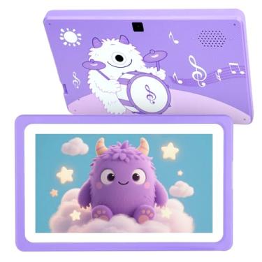 Imagem de Tablet infantil de 7 polegadas 32 GB, tablet para crianças de 3 a 7 anos com WiFi, YouTube, toneladas de conteúdo offline, controle dos pais, tablets Android para crianças com suporte espesso software