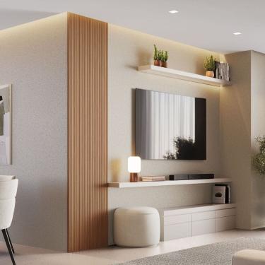 Imagem de Painel Ripado Decorativo Toquio 100% Mdf em Placa 58x250x3,3 Madeira