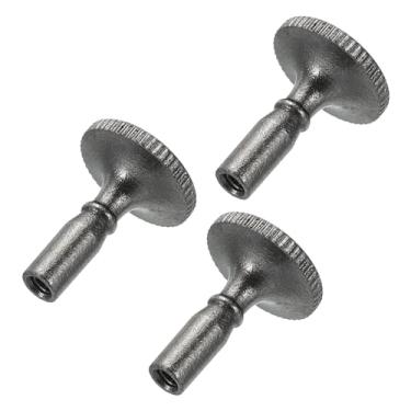 Imagem de Botão de interruptor de mudança de lâmpada liga/desliga botões de substituição com extensão de 20 mm de comprimento para soquete de lâmpada, preto, pacote com 3