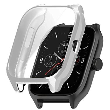Imagem de Capa case protetora para Amazfit GTS4 A2168 Cor:Prateada
