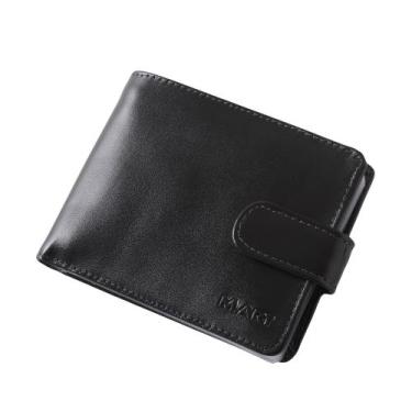 Imagem de Carteira Masculina Couro Legítimo Botão Cnh Rg M.Art 37 M1, Couro, Pre