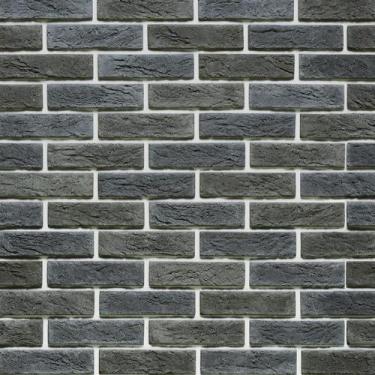 Imagem de Papel De Parede Pedra Tijolos Preto Autocolante Sala Quarto - LRP