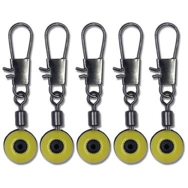 Imagem de Fixador De Bóia Para Pesca Com Girador Snap E Miçanga 5Un. - Chang