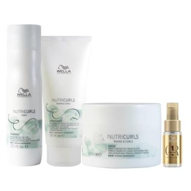 Imagem de KIT WELLA PRO NUTRICURLS SH250+CD200+MÁSC150+OL30