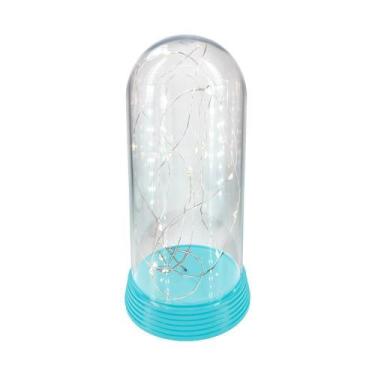 Imagem de Redoma Abajur Para Mesa De Cabeceira Luzes De Fadas 20 Leds - Amor Lin