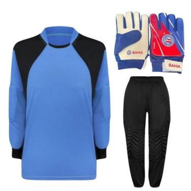 Imagem de Kit De Goleiro TRB + Luva De Goleiro Infantil Bahia DRB Goalkeeper-Unissex